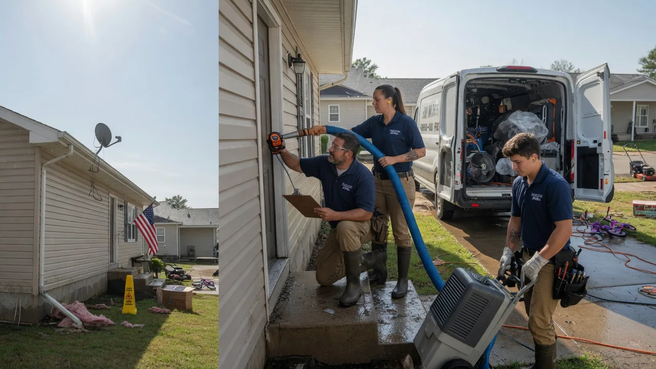 Ceiling Water Damage Restoration in West Liberty, IL near me